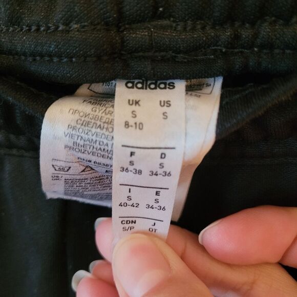 Adidas originals track pant black white vintage trefoil vtg casual 3 stripe lady - Picture 4 of 16